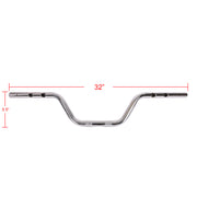 THRASHIN SUPPLY CO. 2024 FLH / FLTRX Handlebar - High Bend - Chrome TSC-2802-3 - PartsOutlet.com.au