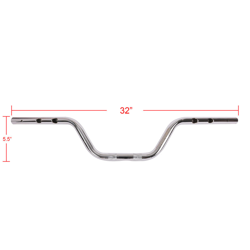 THRASHIN SUPPLY CO. 2024 FLH / FLTRX Handlebar - High Bend - Chrome TSC-2802-3 - PartsOutlet.com.au