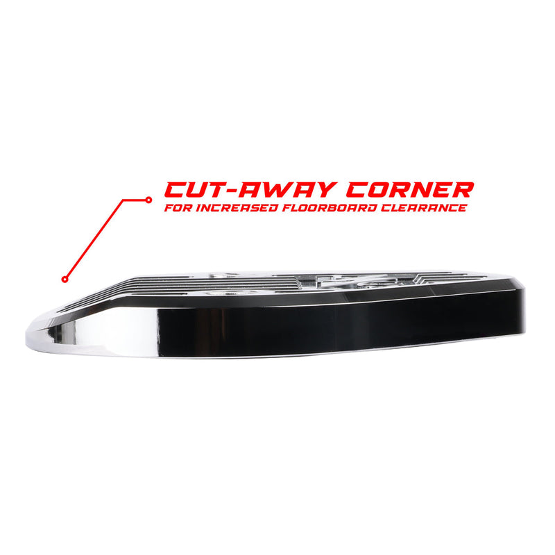 THRASHIN SUPPLY M8 Cam Cover - Gen 2 - Finned - Twice Cut - Black - TSC-3029-4