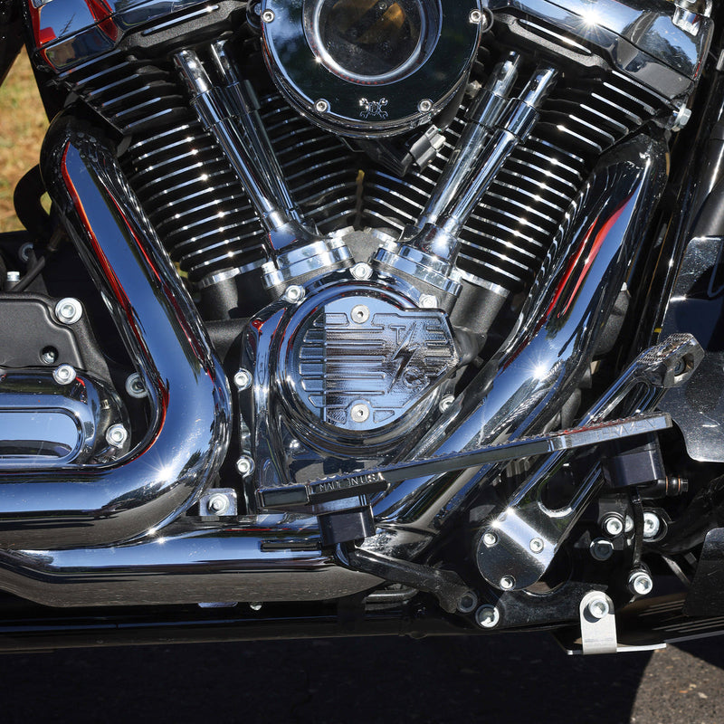THRASHIN SUPPLY M8 Cam Cover - Gen 2 - Finned - Chrome - Harley-Davidson '23-'25 - TSC-3029-3