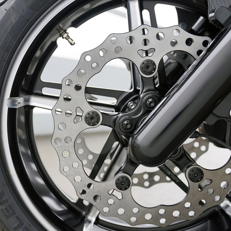 ARLEN NESS Bolt Kit - Front Rotor Bolts - Spoke Mount - Black - 5 Pack - 2024+ Street Glide & Road Glide - 300-915