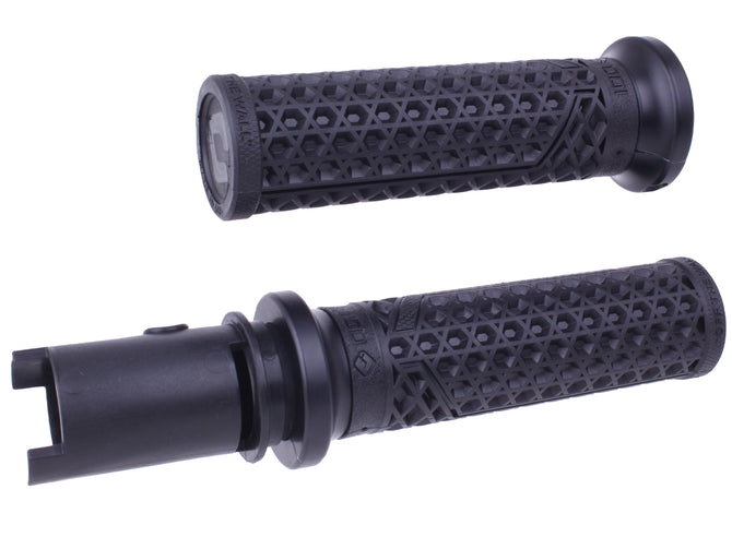 ODI Vans Harley Davidson Grips - 24+ Touring & 25+ Softail - Black/Matte Black V31VHTCB-MB