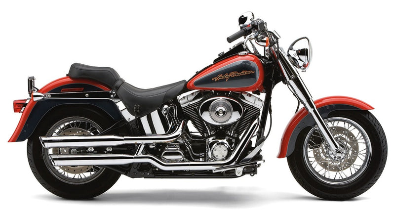 COBRA Chrome Slashcut Mufflers - '00-'06 Softail - 6004