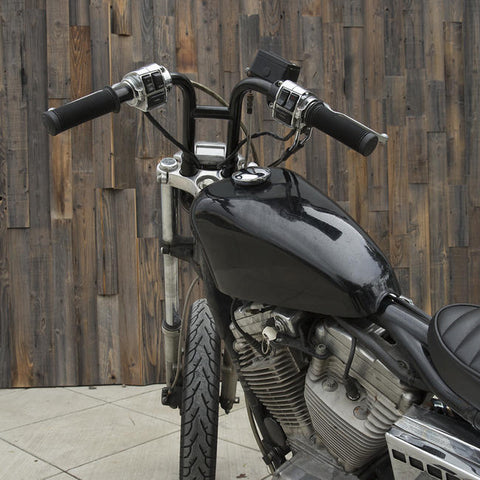 BILTWELL Handlebar - Rebar - Slotted - Black 6201-2016 - PartsOutlet.com.au