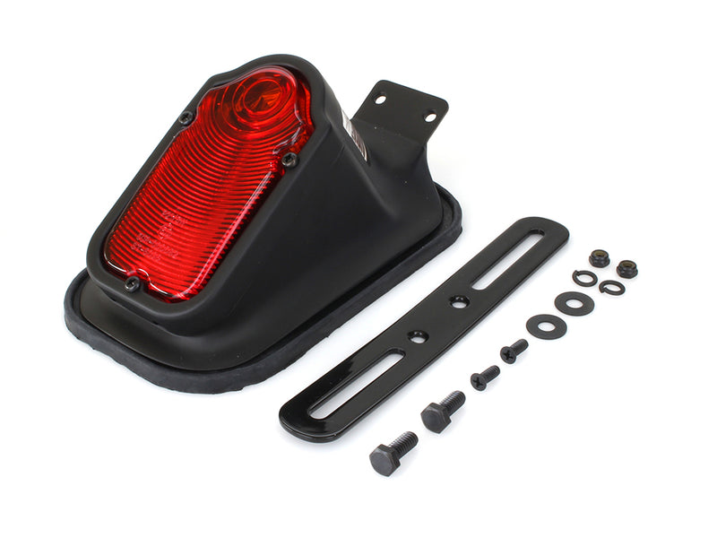 Big Twin 1947-1954 Style Tombstone Taillight – Black. 12-0014BE - PartsOutlet.com.au