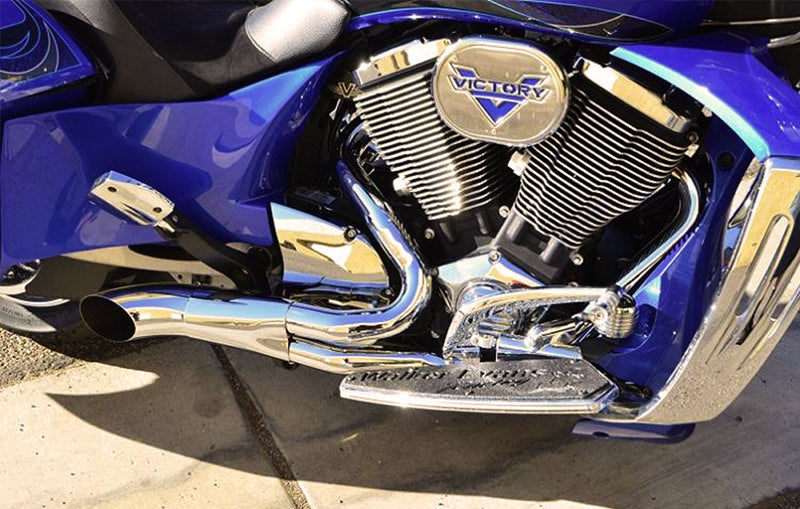 TRASK Hot Rod 2:1 Exhaust - Chrome - Victory 2005-2017 - TM-3034CH - PartsOutlet.com.au