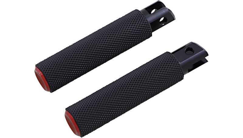 ARLEN NESS KNURLED FOOTPEGS, RED - 20-up PAN AMERICA, LIVEWIRE & SPORSTER S DRIVER - 07-954 - PartsOutlet.com.au