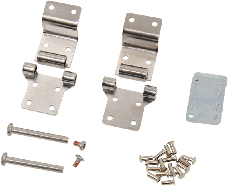 DRAG SPECIALTIES Tour-Pak® Hardware Hinge Kit - Harley-Davidson 1987-2013 - S77-0147AHDS - PartsOutlet.com.au
