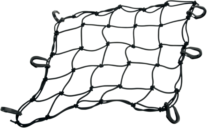 DRAG SPECIALTIES Cargo Net - 15" x 15" - 6 Hook - 10-6099BPOM