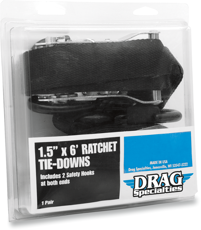 DRAG SPECIALTIES Tie-Down Ratchet - 1.5"x6' - 3920-0181