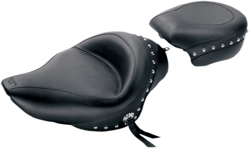 MUSTANG Wide Studded Solo Seat - Harley-Davidson Sportster XL 2004-2021 - 76151 - PartsOutlet.com.au