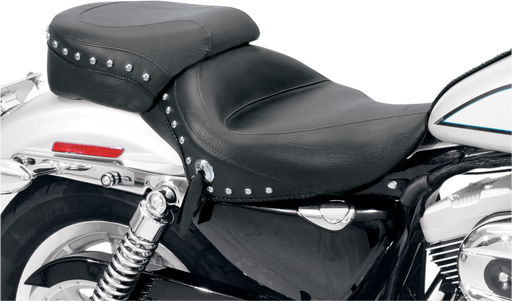 MUSTANG Wide Studded Solo Seat - Harley-Davidson Sportster XL 2004-2021 - 76153 - PartsOutlet.com.au