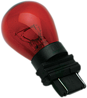 DRAG SPECIALTIES Wedge Bulb - Dual-Filament - Harley-Davidson 2003-2021 - Red S8-3157R-BC139 - PartsOutlet.com.au