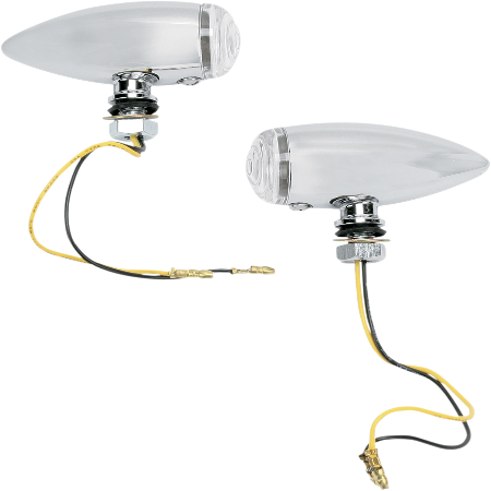 DRAG SPECIALTIES Bullet LED Marker Lights - Smooth - 76.2 MM / 3" - Clear - 20-6589SCLED