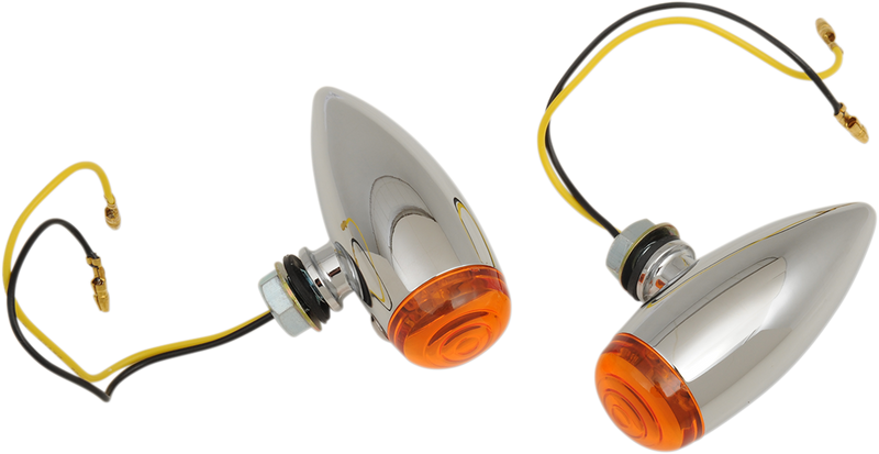 DRAG SPECIALTIES Bullet LED Marker Lights - Smooth - 76.2 MM / 3" - Amber - 20-6589SALED