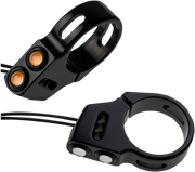 JOKER MACHINE Rat Eye LED Turn Signals - 39 mm - Black 05-200-1B - PartsOutlet.com.au
