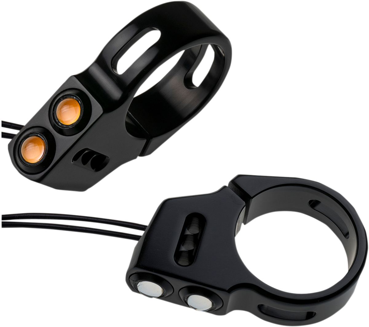 JOKER MACHINE Rat Eye LED Turn Signals - 49 mm - Black - 05-200-3B ...
