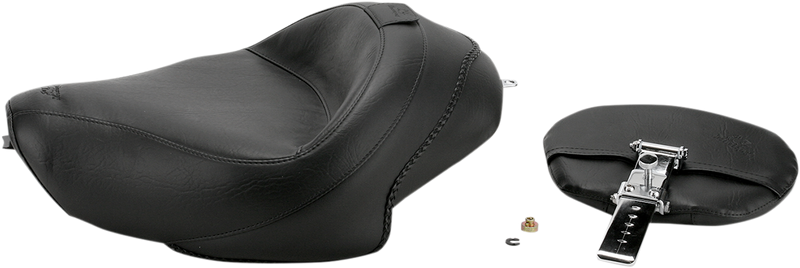 MUSTANG Wide Vintage Solo Seat - Driver's Backrest - Harley-Davidson Sportster XL 2004-2021 - 79429 - PartsOutlet.com.au