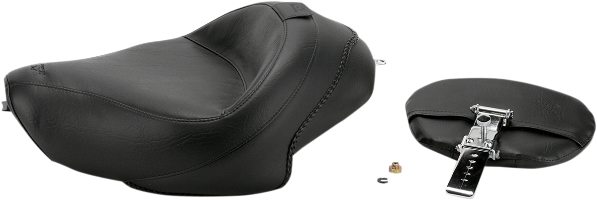 MUSTANG Wide Vintage Solo Seat - Driver's Backrest - Harley-Davidson Sportster XL 2004-2021 - 79429 - PartsOutlet.com.au