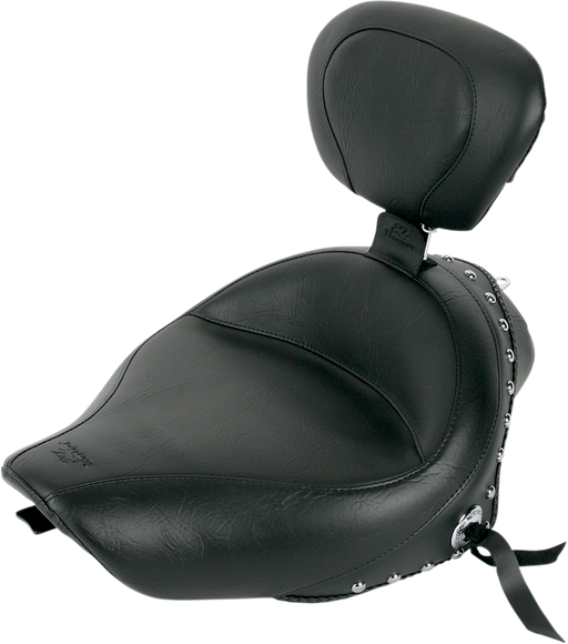 MUSTANG Wide Studded Solo Seat - Driver's Backrest - Harley-Davidson Sportster XL 2004-2021 - 79439 - PartsOutlet.com.au