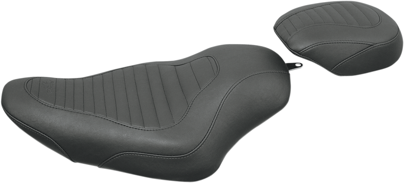 MUSTANG Rear Tripper Seat - Tuck and Roll - Harley-Davidson Sportster XL 2004-2021 - 76956 - PartsOutlet.com.au