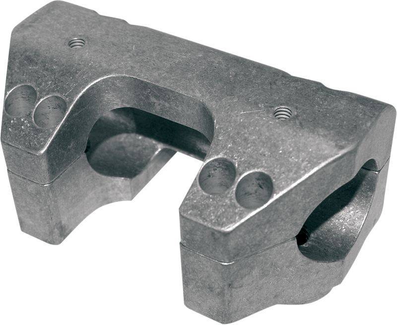 LA CHOPPERS RAW FINISHED CLAMP SET FOR 1 1/2" HANDLEBARS HD Road King '94-'07  - LA-7425-00