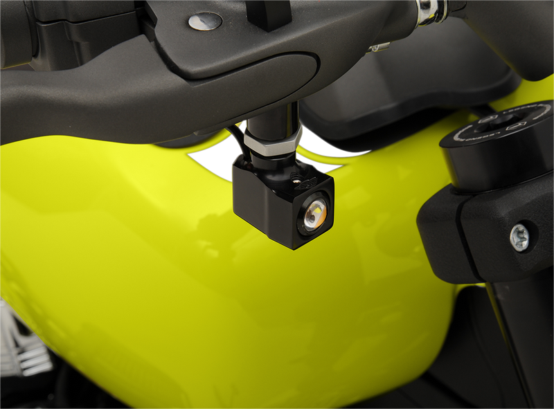 JOKER MACHINE Rat Eye Mirror-Mount Turn Signals - Black/Amber 05-215B - PartsOutlet.com.au