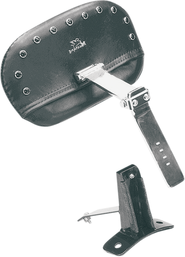 MUSTANG Driver Backrest Kit - Smooth - Studded - Harley-Davidson FLR 1997-2008 - 79068 - PartsOutlet.com.au