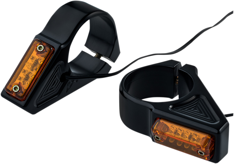JOKER MACHINE LED Turn Signals - 39 mm - Black 05-300-1 - PartsOutlet.com.au