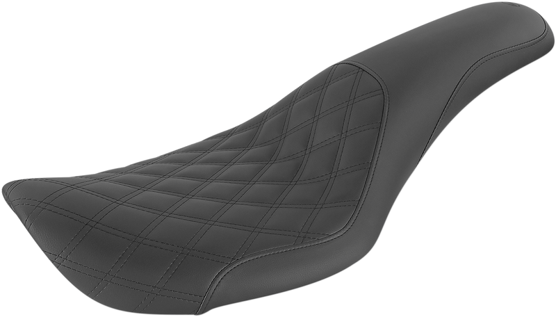 SADDLEMEN Profiler Seat - Lattice Stitched - Dyna FXDWG '96-'03 - 896-05-149 - PartsOutlet.com.au