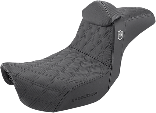 SADDLEMEN SDC Performance Seat - Gripper - Lumbar - Dyna '06-'17 - SC80604DBKRT - PartsOutlet.com.au