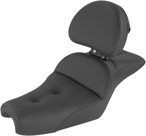 SADDLEMEN Explorer Seat - Pillow Top - Backrest Sportster 2004-2022 XL - 807-11-030RS - PartsOutlet.com.au