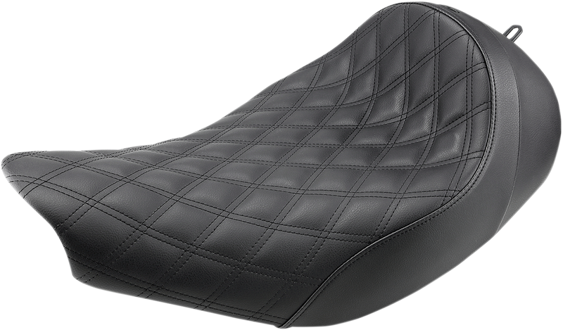 SADDLEMEN Renegade Solo Seat - Lattice Stitched - '14-'23 Indian Chieftain, Chief, Springfield Roadmaster - Black I14-07-002LS - PartsOutlet.com.au