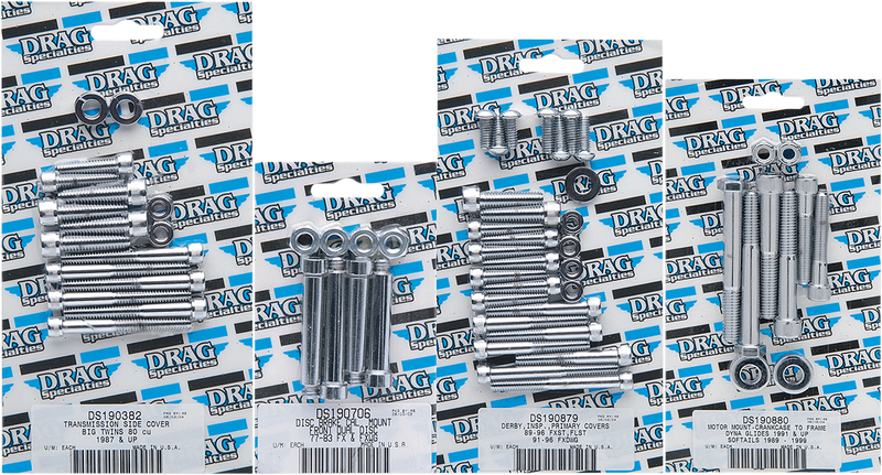 DRAG SPECIALTIES Socket-Head Side Cover - 5-Speed - Harley-Davidson 1987-2006 - MK344 - PartsOutlet.com.au