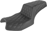 SADDLEMEN Step Up Seat - Lattice Stitched - Black - Indian '20-'23 - I20-06-175 - PartsOutlet.com.au
