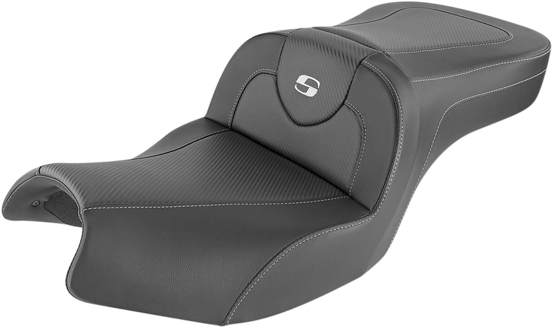 SADDLEMEN Road Sofa Seat - Carbon Fiber - Black - Indian '20-'23 - I20-06-185 - PartsOutlet.com.au