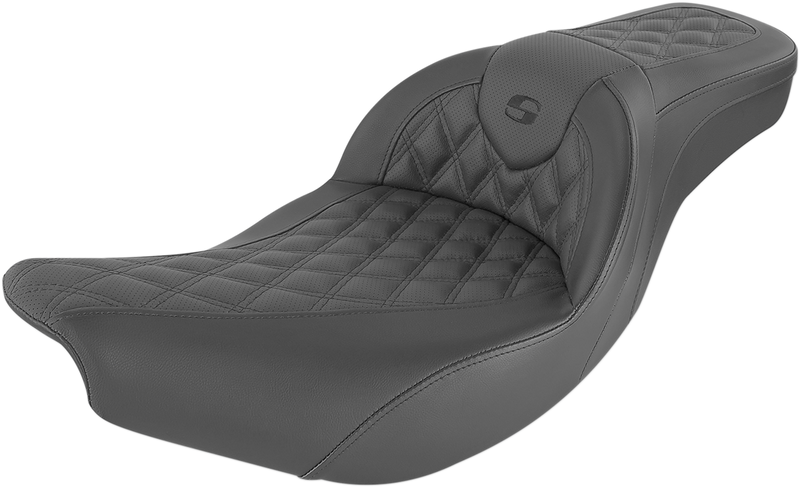 SADDLEMEN Klockwerks Pro Seat - Indian Touring Chief/Chieftain/Roadmaster/Springfield '14-'23 - Black I14-07-KLOCK - PartsOutlet.com.au