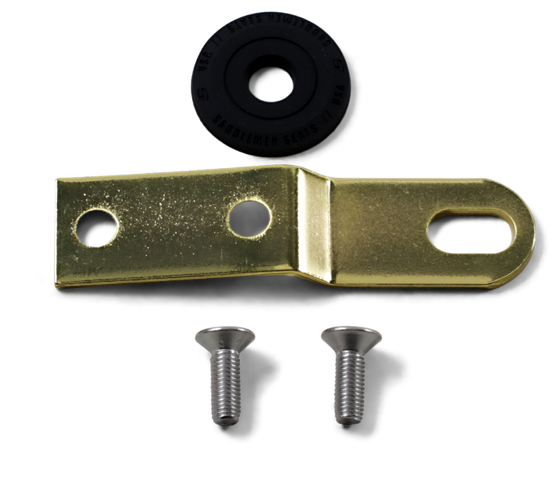 SADDLEMEN Seat Bracket - Gold - 1/4"-28 10545GOB