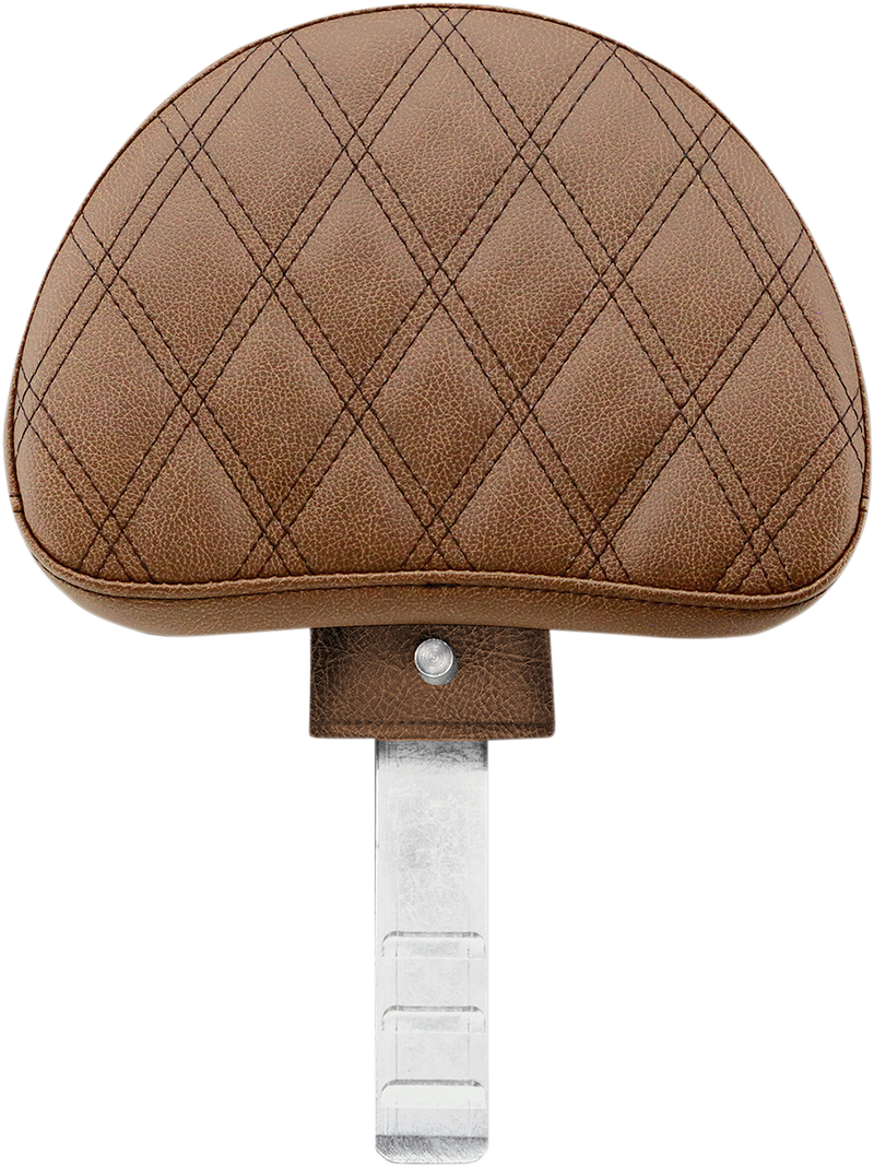 SADDLEMEN Lattice Stitched Driver's Backrest - Brown 11567BLS - PartsOutlet.com.au