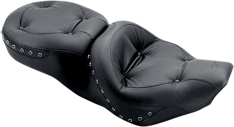 MUSTANG Regal Wide Studded Seat - Harley-Davidson FLH 1997-2007 - 75466 - PartsOutlet.com.au