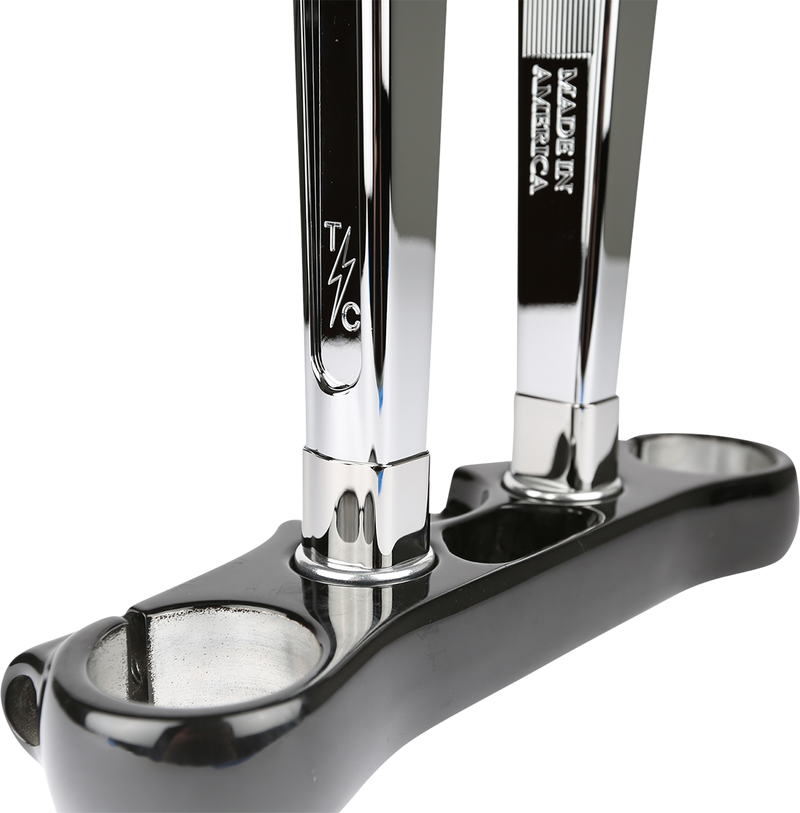 THRASHIN SUPPLY Spacers - Riser - 1" - Chrome - TSC-9801-3