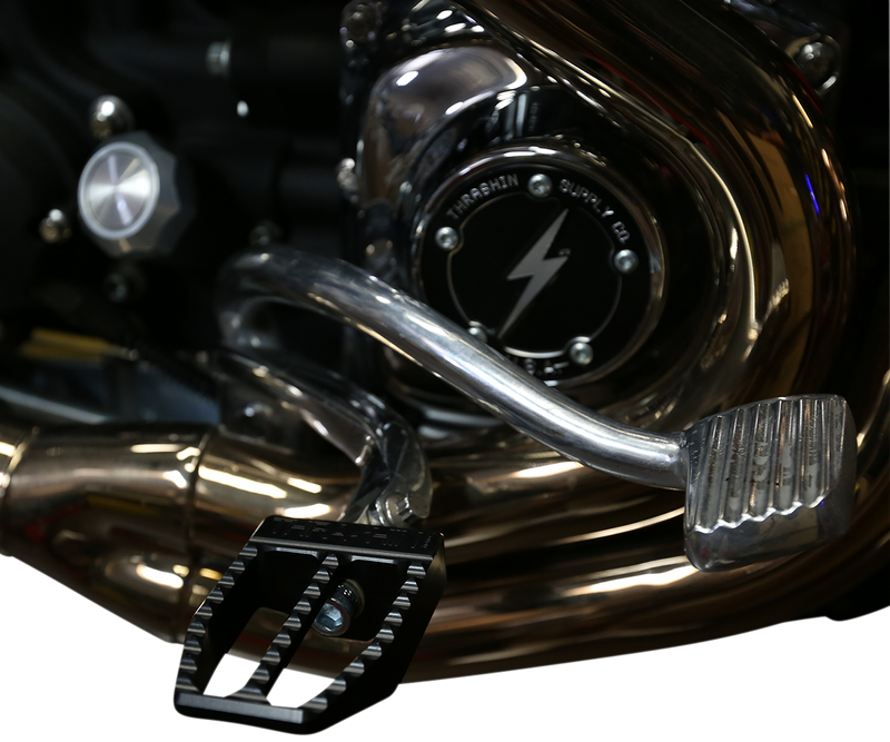 THRASHIN SUPPLY CO. Front Militant Footpegs - Black - Softail 18+ - TSC-2019-1-SF - PartsOutlet.com.au
