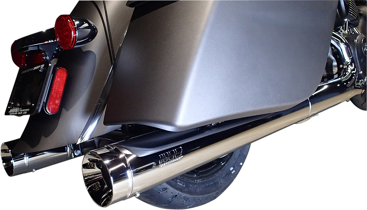 SUPERTRAPP Mufflers - Chrome - Indian Touring with Luggage 2014-2021 - 140-21770