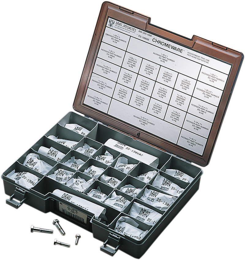 DRAG SPECIALTIES Hex Head Bolt Assortment Coarse-Thread MK147 - PartsOutlet.com.au