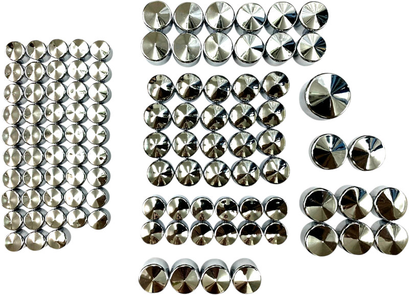 DRAG SPECIALTIES Complete Covers Bolt - Chrome - Harley-Davidson '17-'24 - M8 352095 - PartsOutlet.com.au