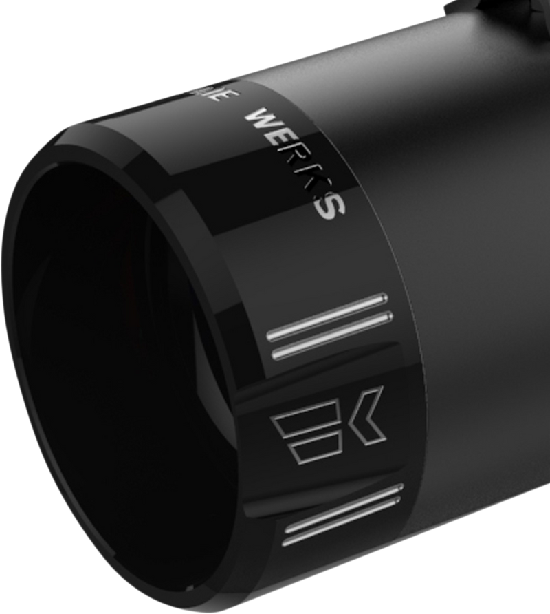 KHROME WERKS 4-1/2" Klassic Tip - Right - Black Powdercoat - 200659P