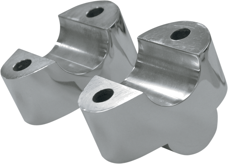LA CHOPPERS 1" RISER EXTENSIONS POLISHED FOR '08-'12 FXDB - Black - LA-7430-01