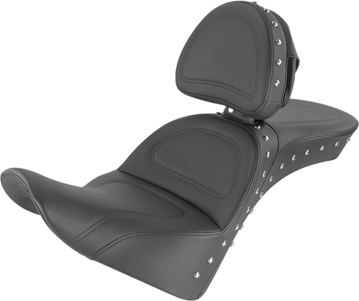 SADDLEMEN Explorer Special Seat - With Backrest -18+ Softail Slim/Deluxe/Heritage Classic - 818-33-040 - PartsOutlet.com.au