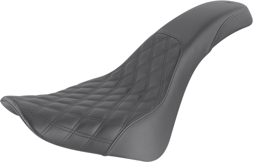 SADDLEMEN Profiler Seat - 18+ Softail Slim/Deluxe/Heritage ClassicLattice Stitched 818-33-149 - PartsOutlet.com.au