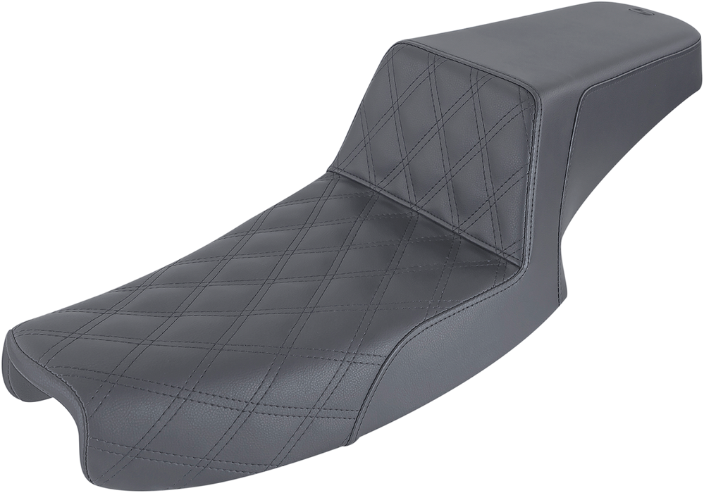 SADDLEMEN Step Up Seat - Lattice Stitched - Dyna '91-'95 - 891-04-172 - PartsOutlet.com.au